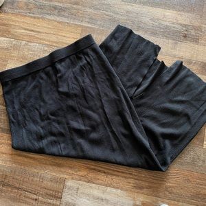 NWOT RACHEL Rachel Roy Black Ribbed Midi Skirt